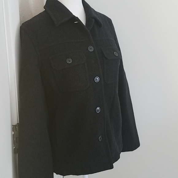 𝅺J Crew wool blend coat sz Small - Picture 3 of 8